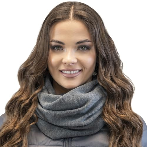 VIVISENCE Damen Winter Loop-Schal Eleganter Wärmendes Warmem Garn Vielseitig Winterschal Frauen Eleganten Doppelt Um Den Hals Tragbar Perfekt Kalte Wintertage Modell 7106