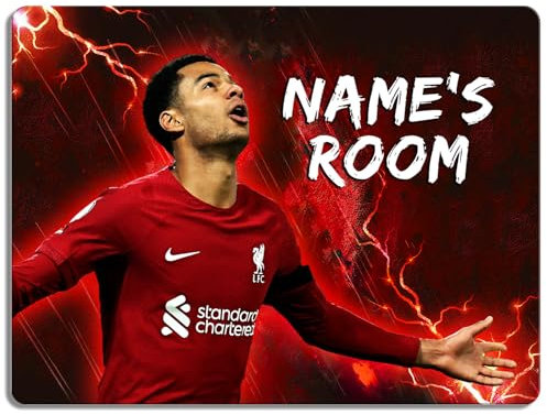 Personalised Gakpo Bedroom Door Sign Football Legend Room Name Plaque Children's Boys Liverpool Football Player Kids Birthday Gift NLD37