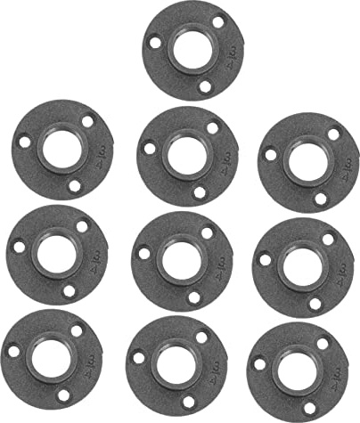 DIYEAH 10piezas Brida De Hierro Maleable Placas De Brida Decorativas Para Muebles Herrajes Para Estanterías