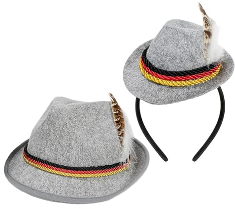 Oktoberfest Stirnbänder, Bierfest Kopfzubehör, Filzhüte Stirnbänder Dekoration für Frauen Halloween Mottopartys Oktoberfest Erwachsene