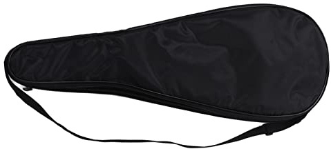 TOPINCN Squash Racketväska Lätt Vadderat Fodral för Unisex Sport 1680D Oxfordduk 71 Cm Längd (Svart)