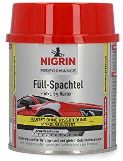 NIGRIN Performance Zweikomponenten Spachtel, Spezialgemisch aus hochwertigen, elastischen Polyester-Harzen 250 g