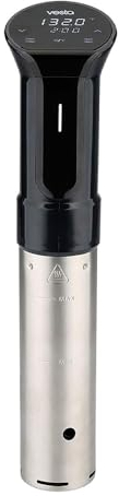 Vesta Precision Termocirculador de Inmersión Doméstico Imersa II SV82 para Cocinar a Baja Temperatura 1200W | Incluye App de Control Wi-Fi | Volumen de Agua Máximo 30L (Negro)