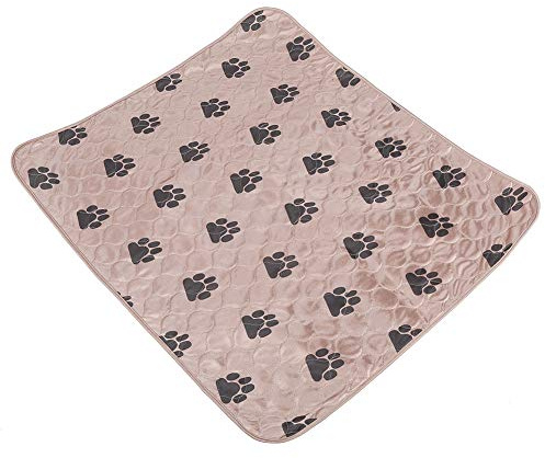 Smandy Haustier Urinunterlage Waschbares Pee Pad für Hunde, Wiederverwendbar Welpenunterlagen Trainingsunterlagen für Hunde Katzen Haustiere(70 * 80cm-Braun)