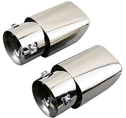 2Pcs Stainless Steel Chrome Tailpipe Muffler Tail Exhaust Tip Cover Compatible For Honda CRV CR-V 2017 2018 2019 Accessories,Compatible For Range Rover 2005-2010, Range Rover Sport 2005-2010