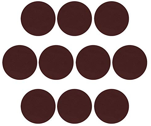 Utoolmart Papel de lija autoadhesivo de óxido de aluminio de 125 mm de diámetro, 120 mm de diámetro, para lijadora de órbita aleatoria de madera, metal, pulido automático en seco, 10 unidades