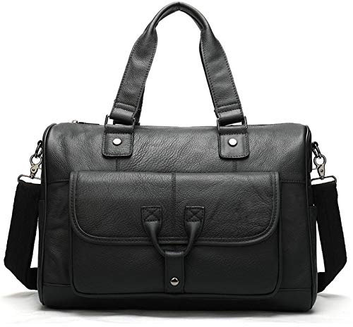Herren Laptoptasche Arbeitstasche Handtasche, Mens Echtes Leder Aktentasche Klassische Business Bag 15inch Laptop Schulter Messenger Bag Arbeit Satchel Crossbody Bag Tote Handtasche Laptop Businesstas