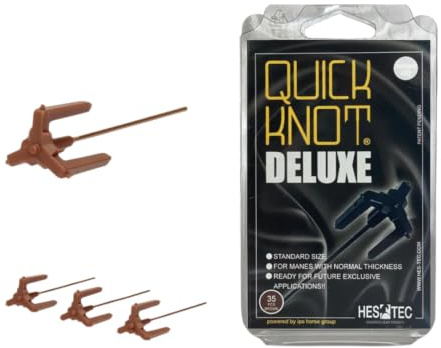 Quick Knot® Deluxe | Einflechthilfe für Pferde | Turnierzöpfe | Ohne Nadel & Faden, Schnelles & Einfaches Einflechten, Professionelle Turnierzöpfe, Wiederverwendbar