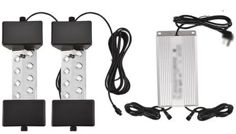 Nebulizzatore, atomizzatore a otto teste da 400 W, macchina per la produzione di nebbia Stagno per pesci Paesaggio Roccioso Ugello per nebulizzazione d'acqua,D