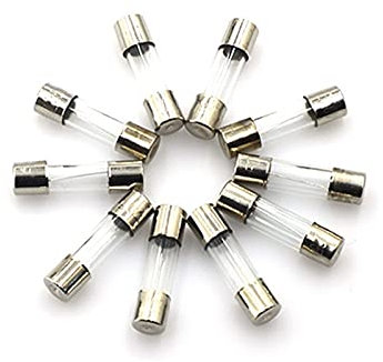 Säkringar,Säkringar Assorted Kit,50 st 5x20 6x30 MM Snabbblåsande glasrörsäkring 1 2 3 4 5 6 8 10 15 20 25 30A 250V glasförsäkring Rörsäkring(7A 5x20)