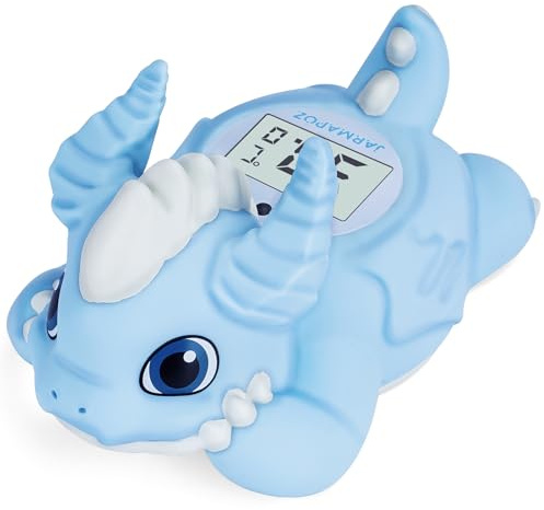 JARMAPOZ Thermomètre de bain digital pour bébé - Thermomètre d'eau pour un bain sûr - Thermomètre flottant de baignoire à lecture rapide en ℉ et ℃ - Essentiel pour les soins des nouveau-nés