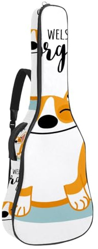 Eslifey Tasche für Akustikgitarre, Musikinstrumente, verstellbarer Schultergurt, Gitarrenkoffer, Gigbag 101,6 cm, 104,4 cm, 106,7 cm, Mehrfarbig 4, 42.9x16.9x4.7 in, Taschen-Organizer