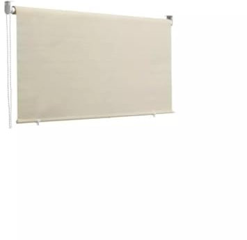 Tenda da Sole a Caduta 150x250 cm con Rullo in Alluminio, Parasole Esterno Beige, Attacco Soffitto Incluso