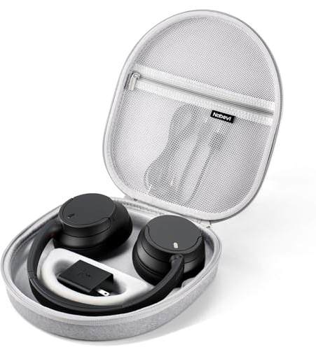 Nabevi Headphone Case for Sony WH-CH720N WH-CH710N JBL Tune 720BT 710BT | Protective Cover Carrying Case for Sony WH-CH520 WH-CH510 WH-1000XM4 Noise Cancelling Headphones, Travel Storage Bag, Grey