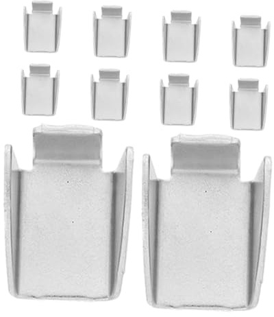 AUTSUPPL 20 Pezzi Clip Metalliche Reggi Mensole per Armadi Ufficio Supporti Pesanti per Ripiani in Pannelli Truciolato e Staffe Resistenti Triangolari Spessore