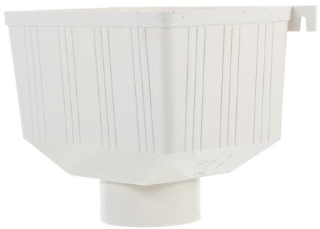 SEWACC Grondaia Esterna in Pvc 75x50 Mm, Deviatore di Scarico Quadrato Resistente, Connettore per Drenaggio Pluviale per Casa e Tetto, Kit di Raccolta Acqua Piovana Facile da Installare