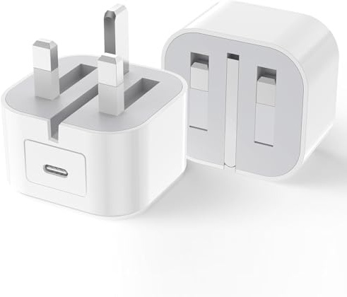 25W PD Super Fast Charger Plug For iPhone 17e/17/16/15 Charger Plug | 2Pack [MFI Certified] USB C Charging Plug iPhone Air/17 Pro/17 Pro Max/16e/16 Pro/Plus/Max/14/13/12/11 iPad/Air/Pro Charger