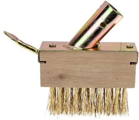 Homoyoyo Spazzola per Fessure Setole in Filo D’Acciaio Temprato Strumento per Rimuovere Muschio e Diserbo da Giardino Manico Lungo per Pulizia Crepe in Cortili e Pavimentazioni