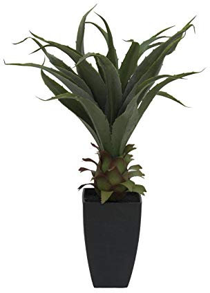 artplants.de Künstliche Agave Tulio im Dekotopf, 75cm - Kunst Sukkulente - Deko Pflanze