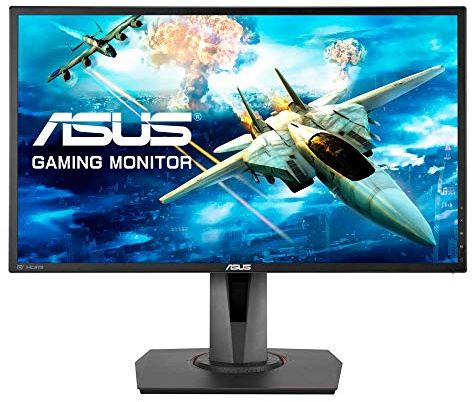 ASUS MG248QR - Monitor gaming de 24, (144 Hz, TN, resolución 1920 x 1080, 16:9, 350 cd/m2, 1 ms, Adaptive-Sync, 2 W x 2 estéreo RMS), color negro