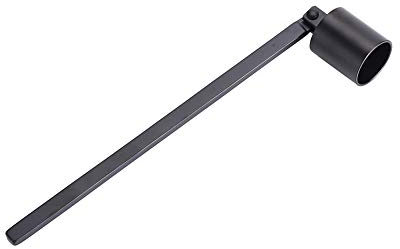 Walfront Edelstahl Kerzenlöscher, Docht, Öllampe, Trimmer, Scherenschneider, Werkzeug, Haken, Schwarz