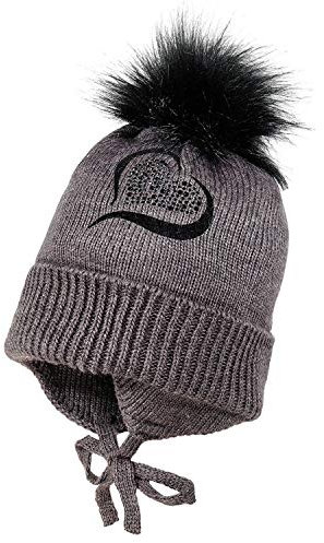 maximo Mädchen Mütze Pompon Bindeband-49 - Kindermode : Mädchen