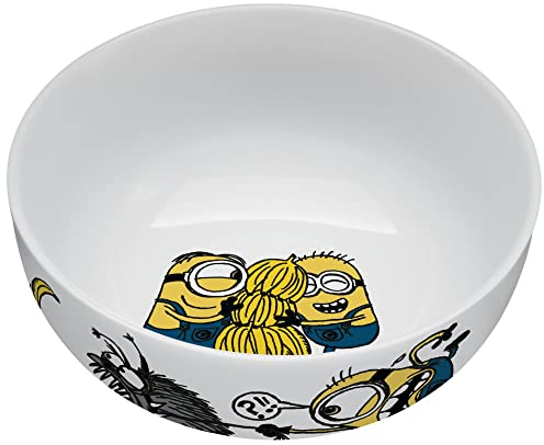 WMF Minions Kindergeschirr Müslischale Kinder 13,8 cm, Porzellan Schüssel, spülmaschinengeeignet, farb- und lebensmittelecht
