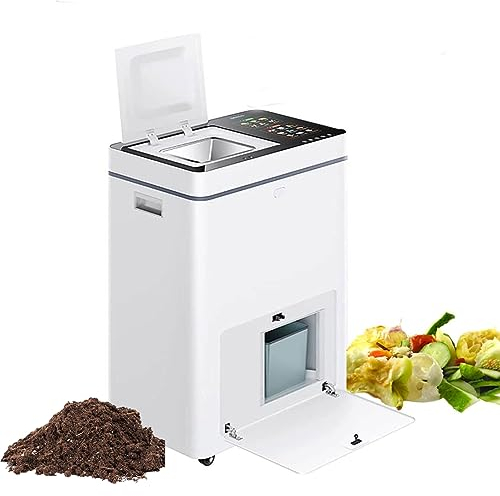 CYTBEK Compostador eléctrico de Cocina, 20L de Capacidad, compostador Inteligente de residuos de Cocina, máquina de compostaje cicladora automática de residuos de Alimentos para encimera, máquina de