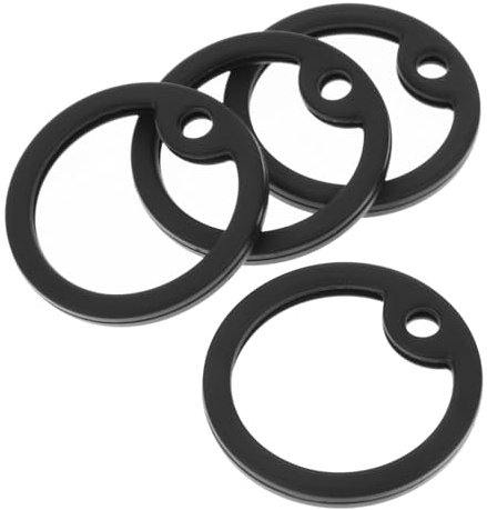 FRCOLOR 4 Stück Hundemarken Schutz Aus Silikon Schwarz Geräuschreduzierende Gummiringe Für Militär Hundemarken Robust Für Outdoor Nutzung Bei Jagdhunden