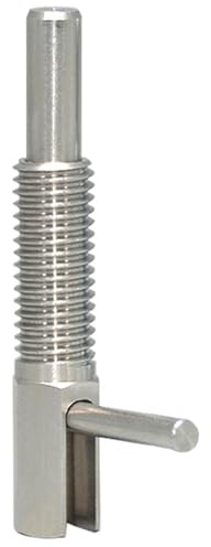 Einziehbarer Indexierkolben aus Edelstahl, Grobgewinde, L-Griffteile für Audiogeräte, Industriemaschinen (M16, Steigung 2 mm)
