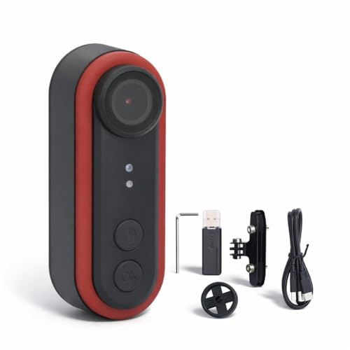 Caméra de Vélo avec Feu Arrière, Caméra de Recul HD 1080P avec Grand Angle, étanche IPX6, Autonomie de la Batterie 6H, pour une Conduite de Nuit en Toute sécurité