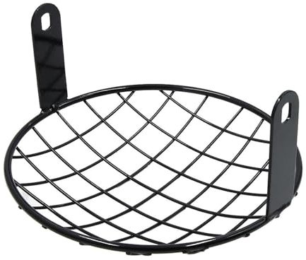 LMHGMUBVR Moto Faros Cubierta Para H&arley 7,8 Pulgadas Negro Cromado Metal Faro Malla Parrilla Motocicleta Faro Rejilla Cubierta(2)