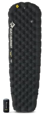 SEA TO SUMMIT - Ether Light XR Pro Insulated Air Sleeping Mat Regular - ThermalCore Insulation - XPRESS Valve - Stuff Sack & Pillow Lock - Ultra Compact - 4 Season - For Backpacking - Black - 560g