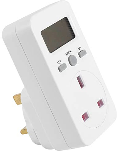 Cpolebev Digital Power Meter Plug-in Socket Electric Wattmeter Energy Monitor UK Plug