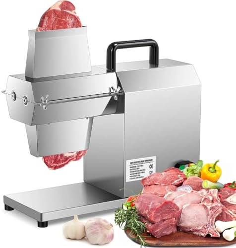 450W Commercial Electric Meat Tenderizer Machine, Stainless Steel Cuber Steak Machine, Heavy Duty Meat Flatten Tool for Beef Turkey Chicken Pork Tenderizing
