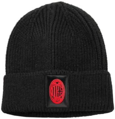Cappello Skipper con Patch Pelle Ricamato 100% PC Milan 143493