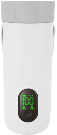 CCYLEZ Bouilloire électrique sans Fil Portable, Bouilloire de Voyage Rechargeable, Bouilloire à Batterie 350 Ml, 10 Min à ébullition Rapide, avec une Batterie de 27000 MAh pour les