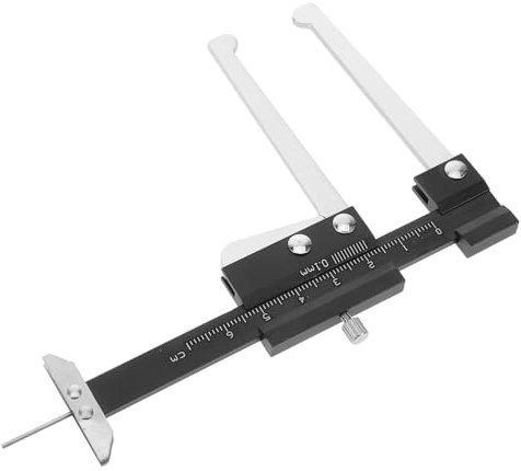 EPIGEIST Car Brake Pad Thickness Gauge Stainless Steel Auto Brake Pad Gauge with Quick Measurement and Clamping Range 0-60mm and Inspection