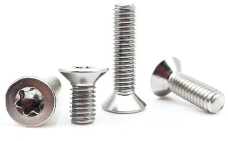 Senkkopfschrauben, 10/50 Stück M3 M4 GB2673 304 A2 Edelstahl Sechslappen-Flachkopfschraube Schraubenlänge 3-50 mm(4mm,50pcs M2.5)