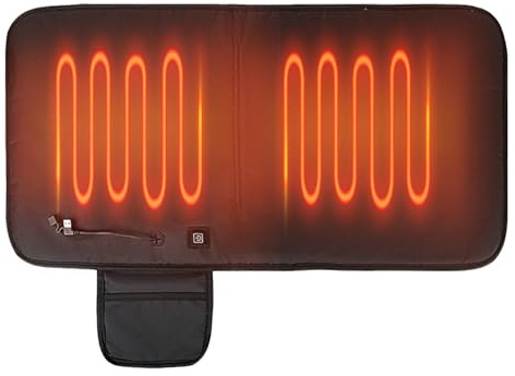 Sedile Riscaldante USB - Tappetino Riscaldante Elettrico Per Ufficio, Auto, E Campeggio | 3 Livelli Temperatura E Design In Tessuto Oxford Portatile | Ideale Per Stadi, Attività All'Aper