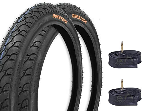 2 Reifen Schwarz + 2 Schläuche 16 x 1,75 (44-305) für Citybikes und Kinderfahrräder