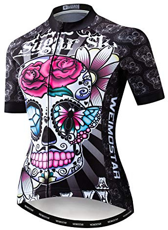 JPOJPO Damen Radfahren Kurzarm Jersey Bike Trikot T-Shirt Rennrad Kleidung Sport Bekleidung Tops