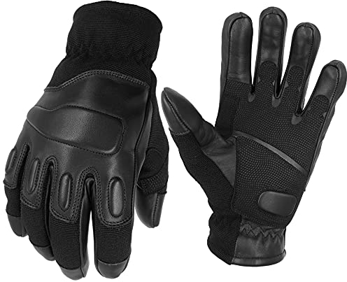 TacFirst Allrounder II Taktische Einsatzhandschuhe, Schnitthemmende Polizei, BW, SEK, Security Handschuhe (S, Schwarz)
