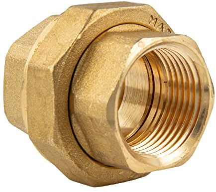 tecuro Verschraubung 3/4 Zoll IG/IG - konisch dichtend - Messing blank CW617N