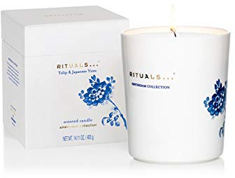 RITUALS Amsterdam Collection - Candela profumata, 400 g, edizione limitata, con salviettine idratanti Filabe