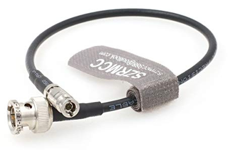 SZRMCC Câble Coaxial Vidéo Haute Densité HD Micro BNC vers Standard BNC Mâle 12G-SDI UHD 4K Câble pour Blackmagic Video Assist 5″ 12G-SDI HDR Monitor (1m)