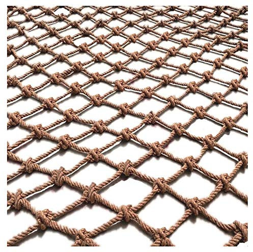 bandezid Kletternetz, Hanfnetz, Kindersicherheitsnetz, Fallschutznetze, Zaunnetze, Decken-Dekonetze, Hängematten, dekoratives Jute-Hanfnetz, Hanfseil, 5 x 5 m