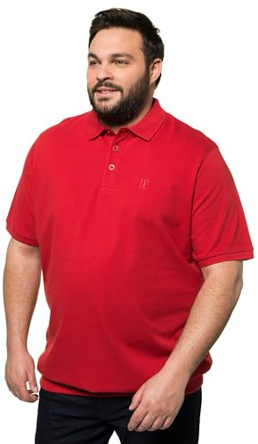 JP 1880 herrstora storlekar, överdimensionerade herrkläder, L-8XL, pikétröja, basic, magpassform, halvarm, piké, XXL till 10XL 712617, Salsa, 7XL