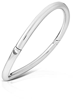 Mens-Shop24 Ergonomisches Halsband Halsreif Halsfessel Halskette mit Schloss Edelstahl O-Ring verschließbar Sextoy