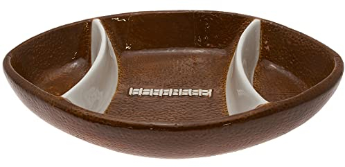 Boston International Ceramic Chip and Dip Serving Super Bowl Party, 30,5 x 20,3 cm, Fußball Fever